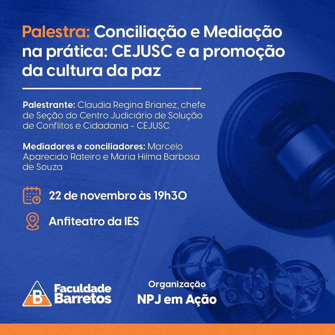 Palestra - Conciliação e mediação na prática